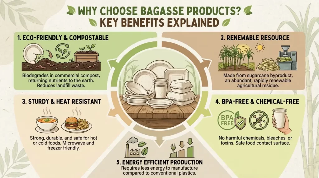 Choose of Bagasse Products & table ware key benefits Explained