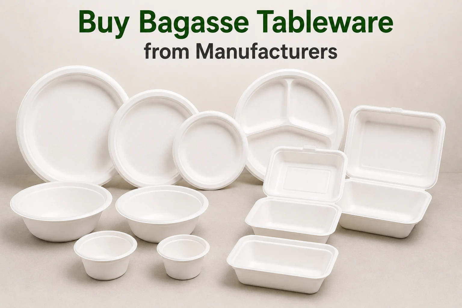 Buy Bagasse Tableware from Manufacturers in India